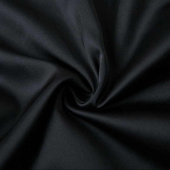 Black Off Shoulder Floral Print Black Mini Dress - Picture 5 of 7